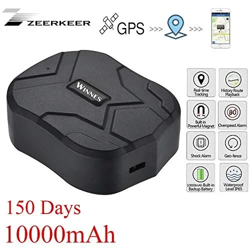 GPS Tracker,150 Giorni in Standby Impermeabile Anti-perso 10000mah