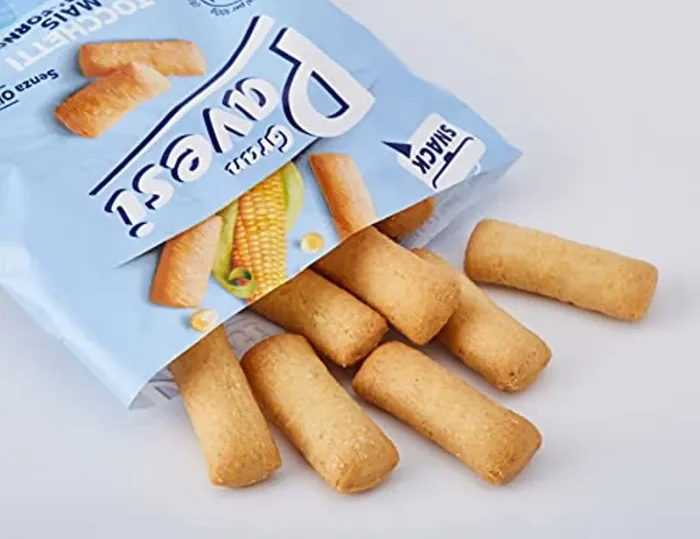 Gran Pavesi Snack Tocchetti, Snack al Mais Cotti al Forno, Senza Olio di Palma – 8 Pacchetti (256 g) - immagine 2