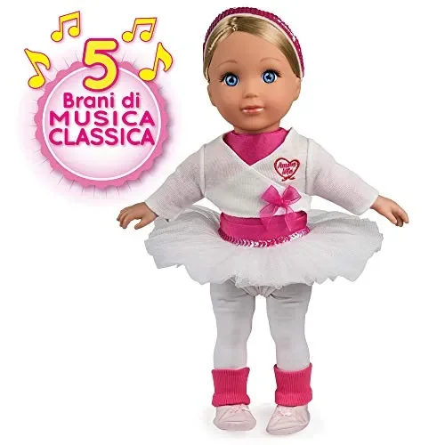 Grandi Giochi GG71153, Nuova Giulia Ballerina Amore Mio, Colore Rosa e Bianca - immagine 2