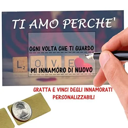 Gratta E Vinci Personalizzato Degli Innamorati Horus Creations Ti Amo Perché