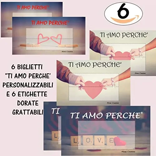 Gratta E Vinci Personalizzato Degli Innamorati Horus Creations Ti Amo Perché - immagine 2
