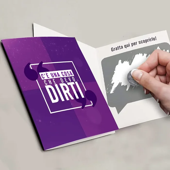 Gratta e vinci personalizzato Ti Amo per lui o per lei – 5 biglietti per sorpresa romantica al tuo amore. Regalo Originale per Fidanzato Fidanzata. Idea regalo San Valentino Anniversario Fidanzamento