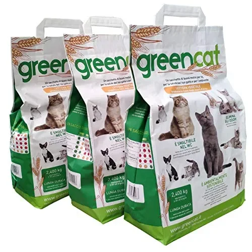 Greencat lettiera per gatti a base d’orzo (3 x 6 litri) tot. 7,20 kg Vendita calda online
