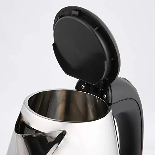 Grunkel – Bollitore elettrico in acciaio inox da 1,7 litri di capacità e 2200 W di potenza, spia acqua bollitura, spegnimento automatico e filtro dell’acqua rimovibile, modello HV-16GX - immagine 3