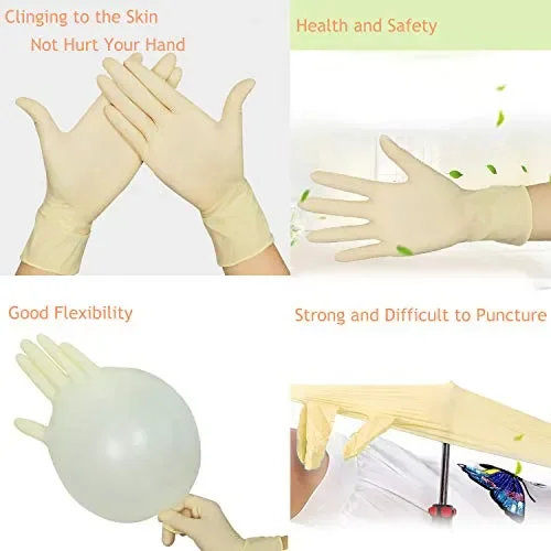 Guanti monouso Lattice lattiginoso e senza polvere per la lavorazione degli… - immagine 3