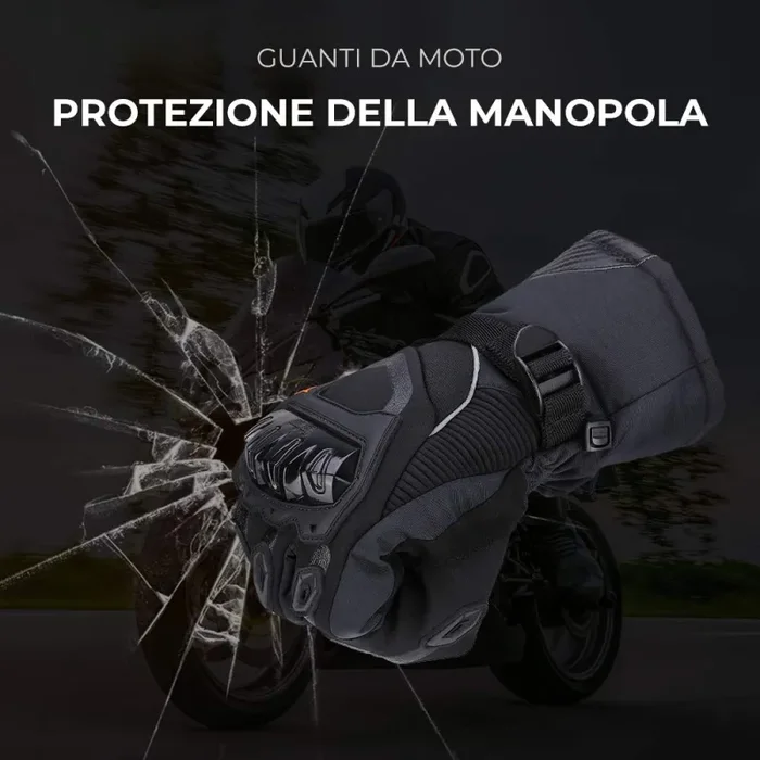 Guanti Moto Invernali, da Impermeabili Touch Screen per L, Nero - immagine 3