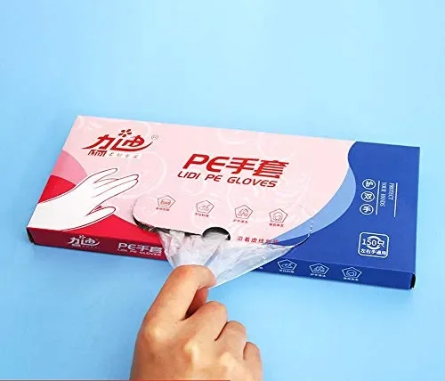 Guanti per uso alimentare, trasparenti, taglia unica, 150 Pezzi - immagine 2