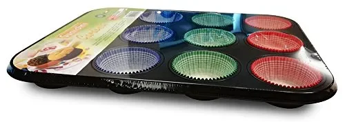 Guardini Gardenia, Stampo 12 muffins+60pirottini in carta, Acciaio con… - immagine 2