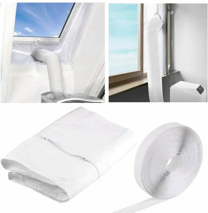 Guarnizione per condizionatore portatile per finestre, Universale a strappo, Zip
