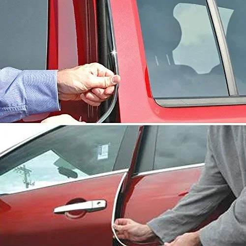 Guarnizione Porta Auto Gomma Bordo Protettore,16Ft (5M) Chiaro - immagine 2