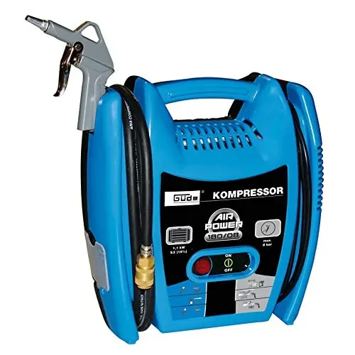 Güde 50077 Airpower 180/08, Compressore (1.1kW, S3, senza olio, quantità di…