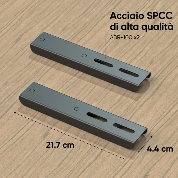 Guide VESA per porta TV TS1881 Fori VESA fino a 800х600 mm Nero ABR100-B - immagine 2