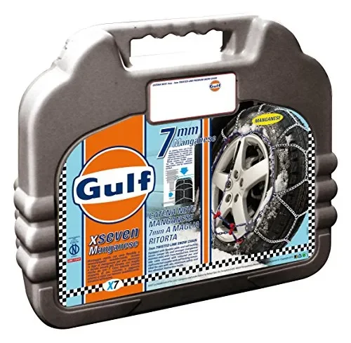 Gulf 76018 Catene neve 7 mm per auto, Misura 130 130
