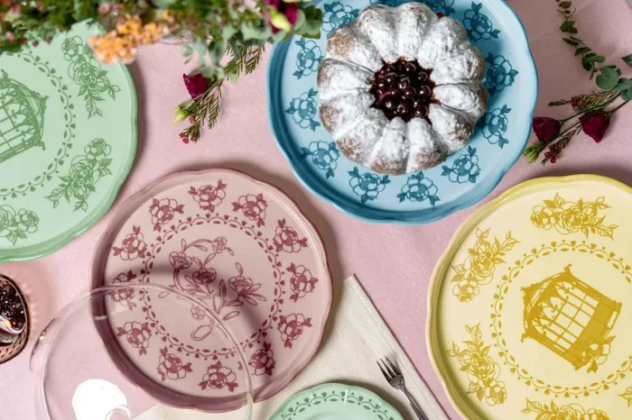 GUZZINI Piatto Dessert Melamina Josephine D 21 Cm Table Decor Giallo Polvere - immagine 2