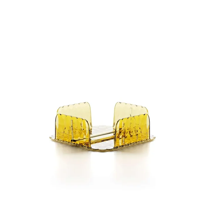 GUZZINI Portatovaglioli Orizzontale Vanity Bio-Based 20 x 20 Cm Giallo Zafferano