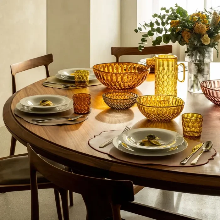 GUZZINI Portatovaglioli Orizzontale Vanity Bio-Based 20 x 20 Cm Giallo Zafferano - immagine 3