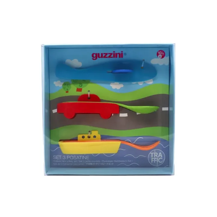GUZZINI Set 3 Posatine Trafic Bimbi Multicolor - immagine 3