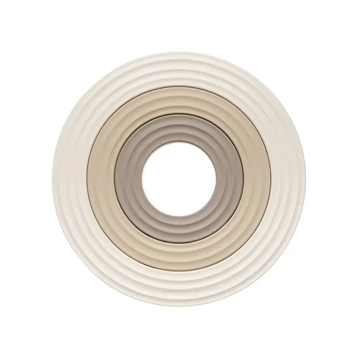 GUZZINI Set 3 Sottopentole 3in1 Ring Bianco, Beige, Cappuccino
