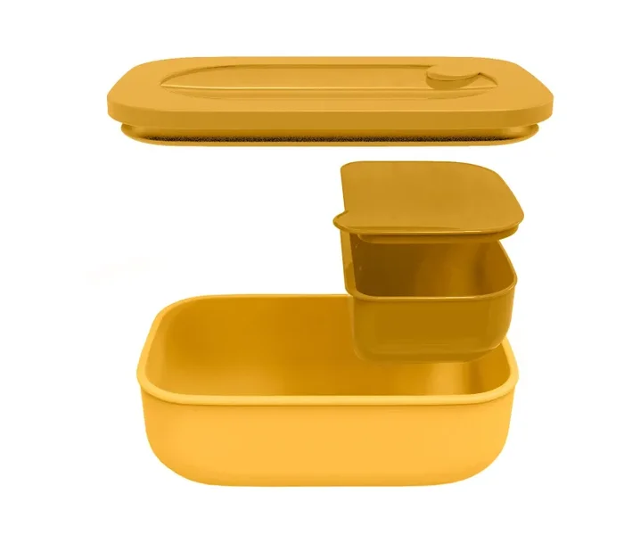 GUZZINI Set Lunch Box con Contenitore Store & Go Giallo Mango