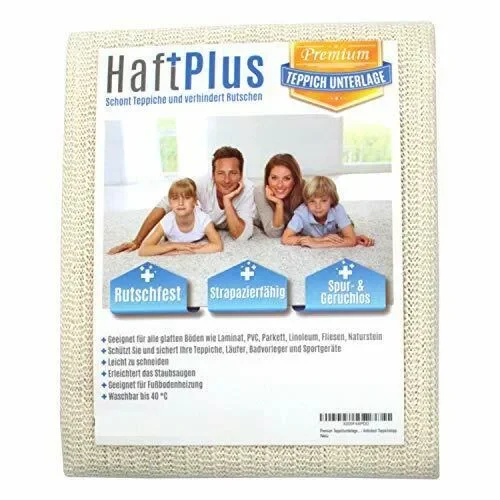 HaftPlus – Rete Sottotappeto Antiscivolo Lavabile 120 x 180 cm, 120 x 180 cm Saldi