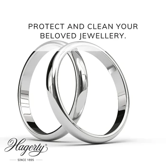 Hagerty Silver Cloth Panno detergente per gioielli 36x30cm I Panno in cotone impregnato I Panno efficace per argento con antiossidante per la pulizia di gioielli d’argento, placcati argento - immagine 3