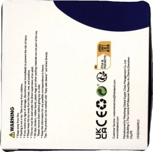 hahaland Animali di Peluche per Neonato 6-12 mesi, 6 mini Animali da Fattoria con Suoni, Palla Neonato con Sonaglio, Montessori 6 mesi, Regalo Bambino - immagine 2