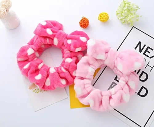 Hairizone – Set di 2 fasce elastiche per capelli con fiocco, Pink/Roseo - immagine 3