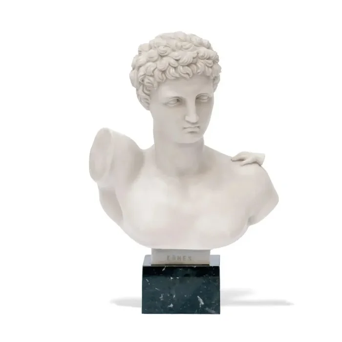 Hermes – Busto in marmo 28 cm - immagine 2