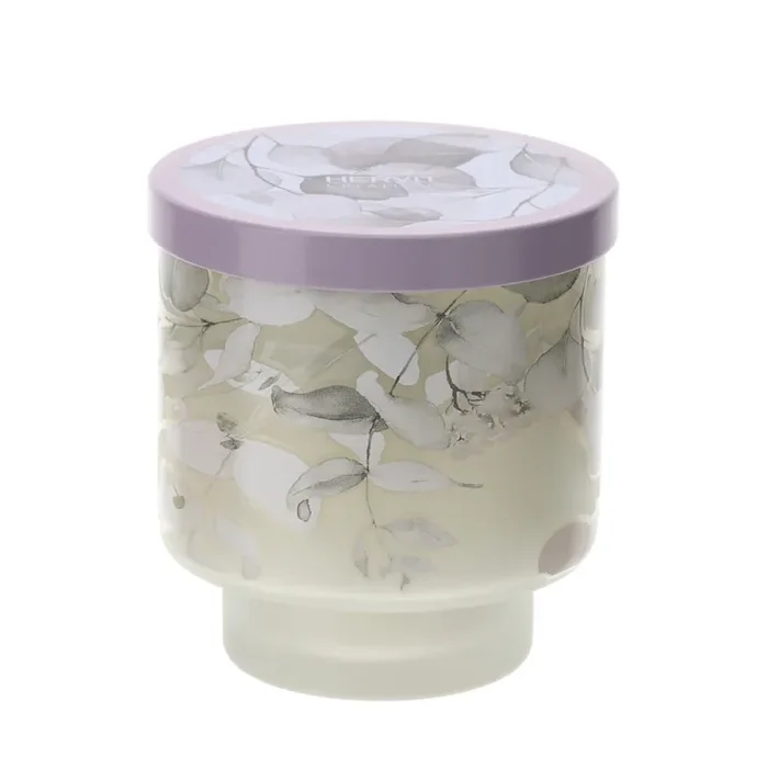 Hervit Candela Profumata Botanic in Vetro Rose & Wood D8 cm