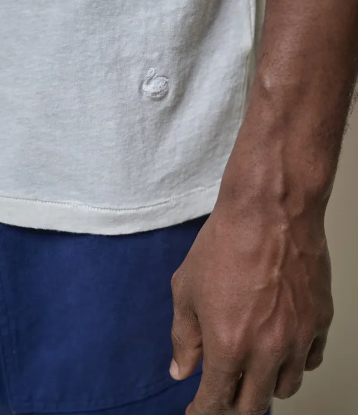 HPT01 Tshirt Organic & Cotton Hemp White – Merz b. Schwanen - immagine 3