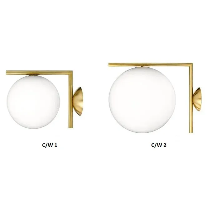 IC C/W lampada da parete e soffitto