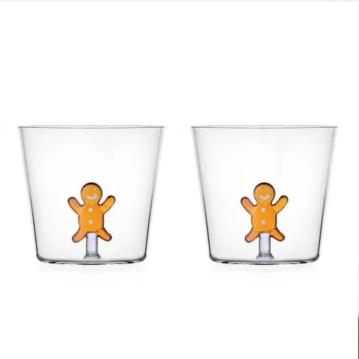 Ichendorf Milano Set 2 Tumbler Pan di Zenzero in Vetro Borosilicato