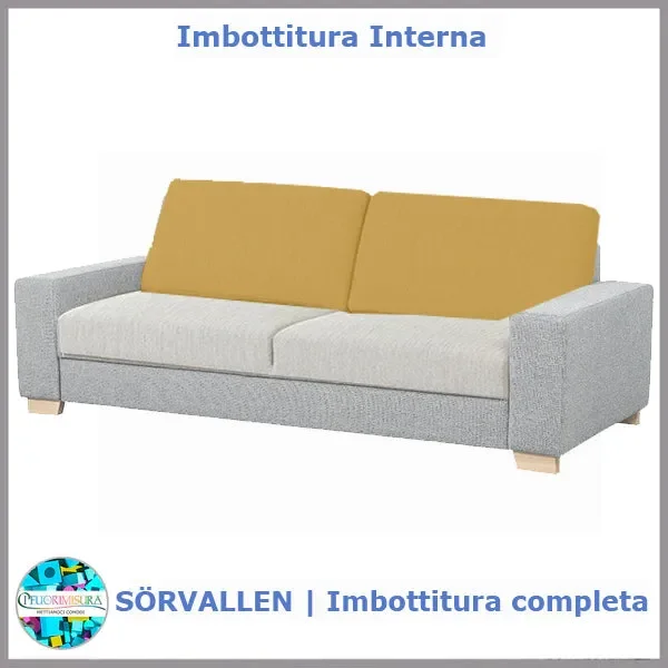 Imbottiture schienali SÖRVALLEN compatibile Ikea tre posti Vendita online