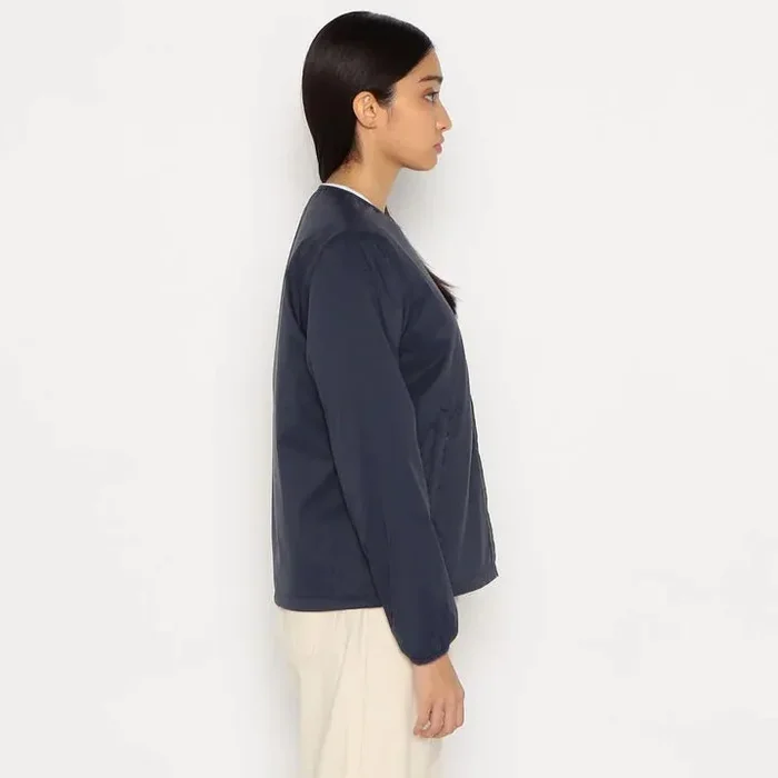 Insulation Collarless Jacket Ivory Donna – Danton Saldi - immagine 3