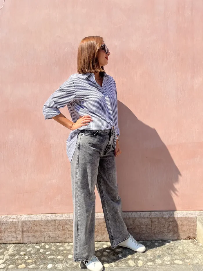 JEANS BLEACH GRAY Vendita calda - immagine 2