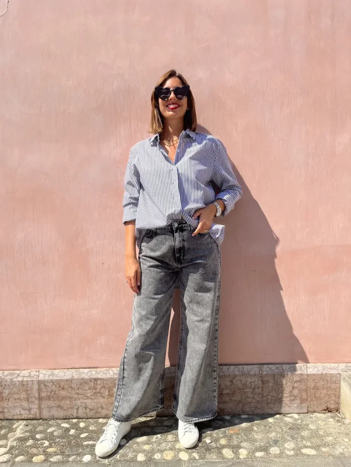 JEANS BLEACH GRAY Vendita calda - immagine 3