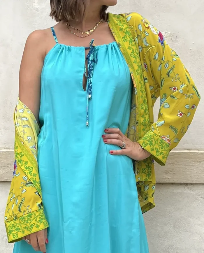 KIMONO CORTO SFODERATO - immagine 2