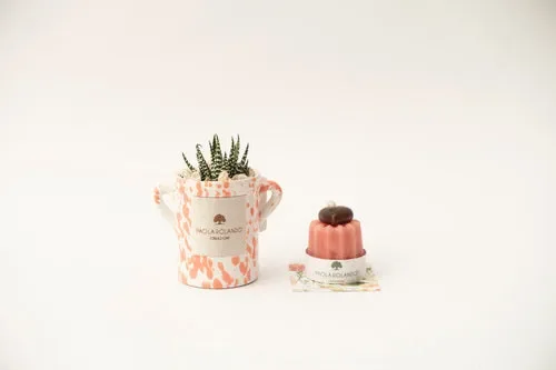 KIT CANDLE PASQUA IN ANFORA 6 CM TRAMONTO SCHIZZATA