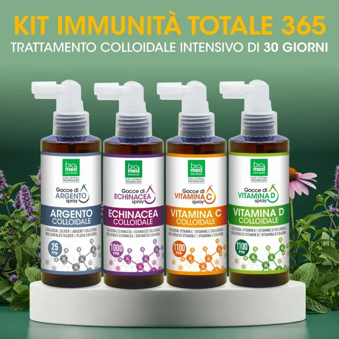Kit Immunità Totale 365 – Trattamento Colloidale Intensivo 30 Giorni