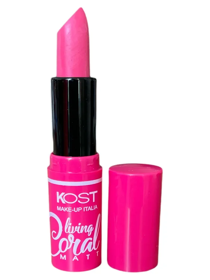 Kost Living Coral – Rossetto Matt dal Colore Corallo Intenso, Finish Opaco e Lunga Tenuta - immagine 2