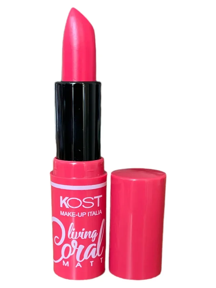 Kost Living Coral – Rossetto Matt dal Colore Corallo Intenso, Finish Opaco e Lunga Tenuta - immagine 3