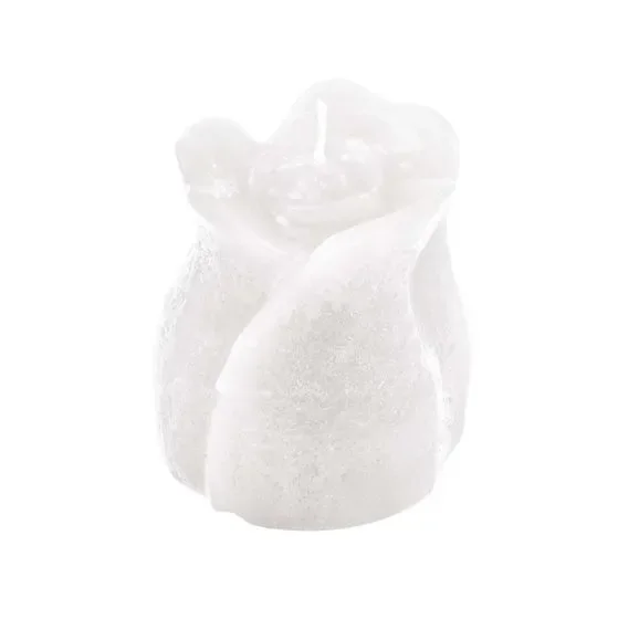 L’Arcolaio Candela forma bocciolo – Cera Bianca H 5,5 D 5 cm Vendita calda