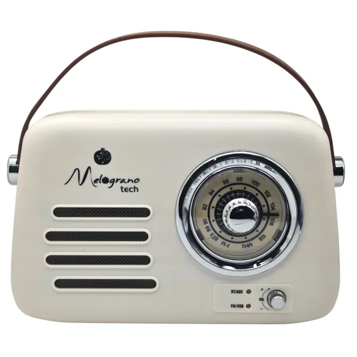 L’Arcolaio Radio Vintage Bluetooth 22 x 9 x 19 Cm Panna