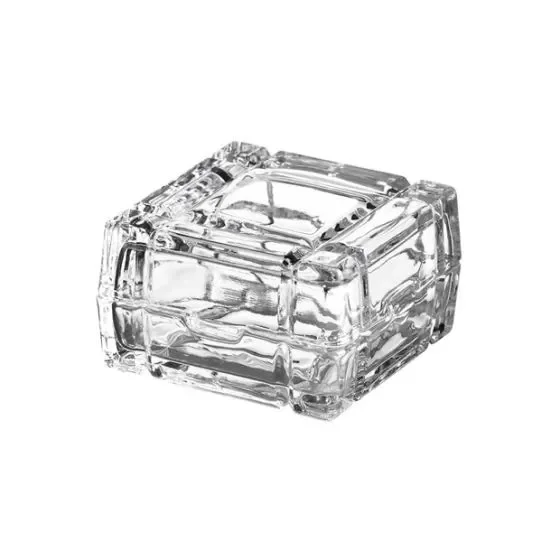 L’Arcolaio Scatola quadrata – Vetro trasparente 7.2×7.2×4.3 cm