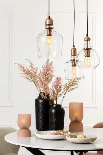 LAMPADA DA TAVOLA IN VETRO ORO ANTICO Online - immagine 2