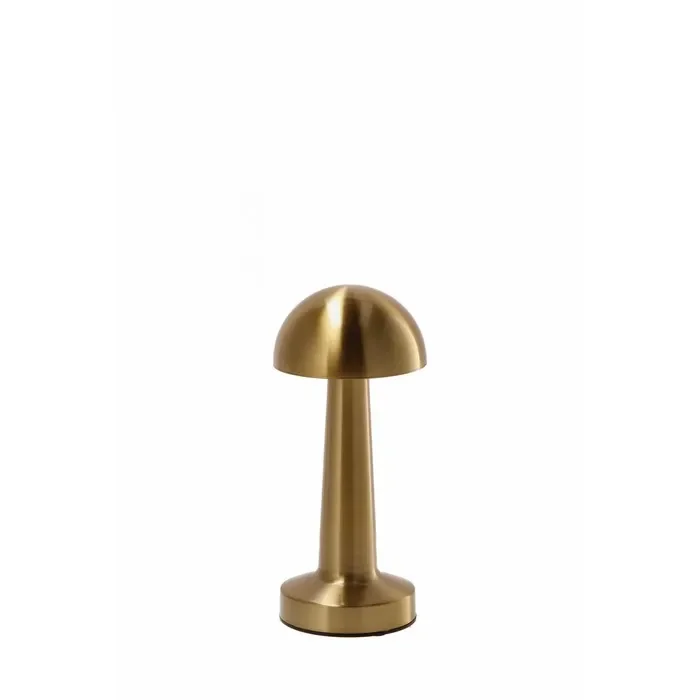 Lampada da tavolo touch ricaricabile in ferro dorato 23 cm – Qirat Vendita calda