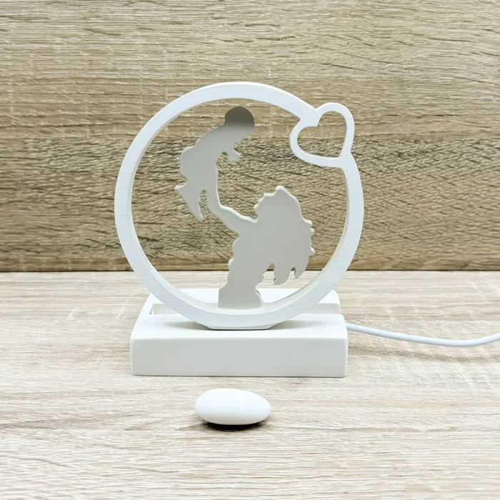 Lampada Led Mamma con Bimbo/a Giovinarte