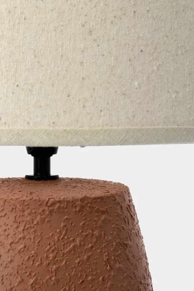 LAMPADA TERRACOTTA E LINO - immagine 2