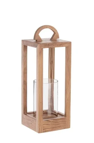 LANTERNA IN LEGNO NATURALE Saldi