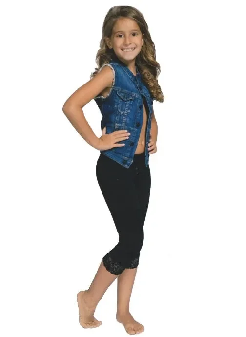 LEGGINGS BAMBINA JADEA CON PIZZO ART. 389 COL. E MIS. A SCELTA